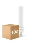 Fordelspakke 10x Noxion Lucent PL-C LED 7.4W - 840 Kold Hvid | 2-Pinde - Erstatter 26W